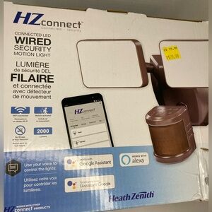 Heath Zenith Motion Security Light Wired 180 Degree Sensor 2000 Lumen WiFi